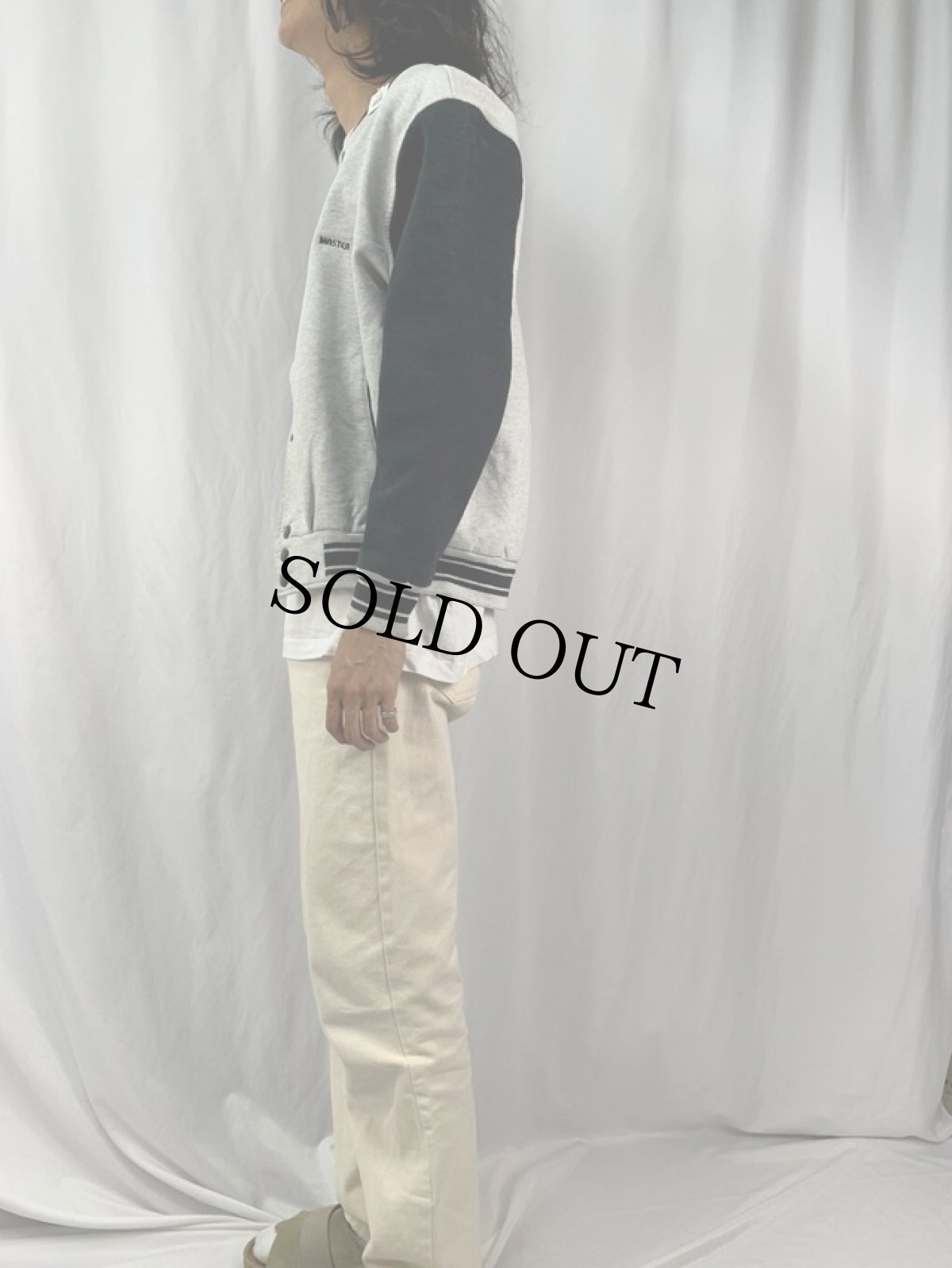 画像3: 90's FRUIT OF THE LOOM "MASTER GUARD" 刺繍スウェットスタジャン L (3)