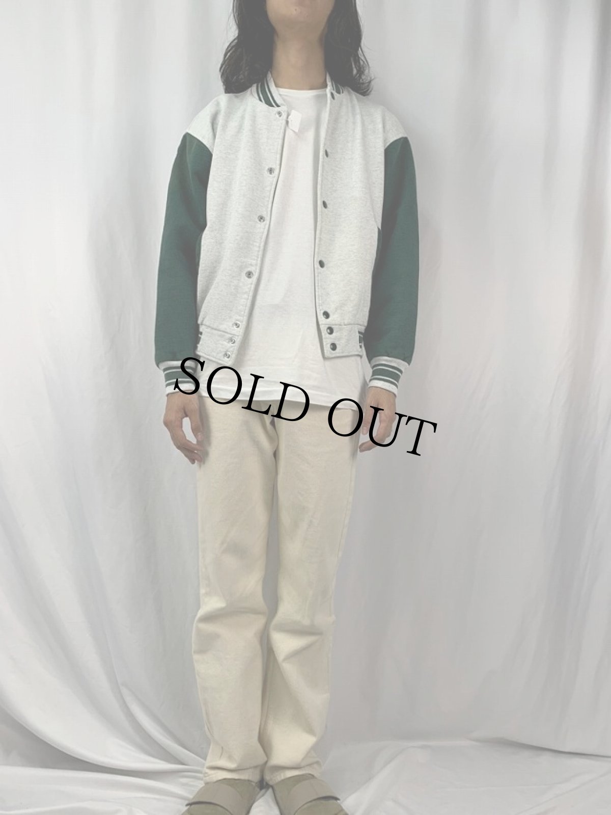 画像2: FRUIT OF THE LOOM スウェットスタジャン L (2)