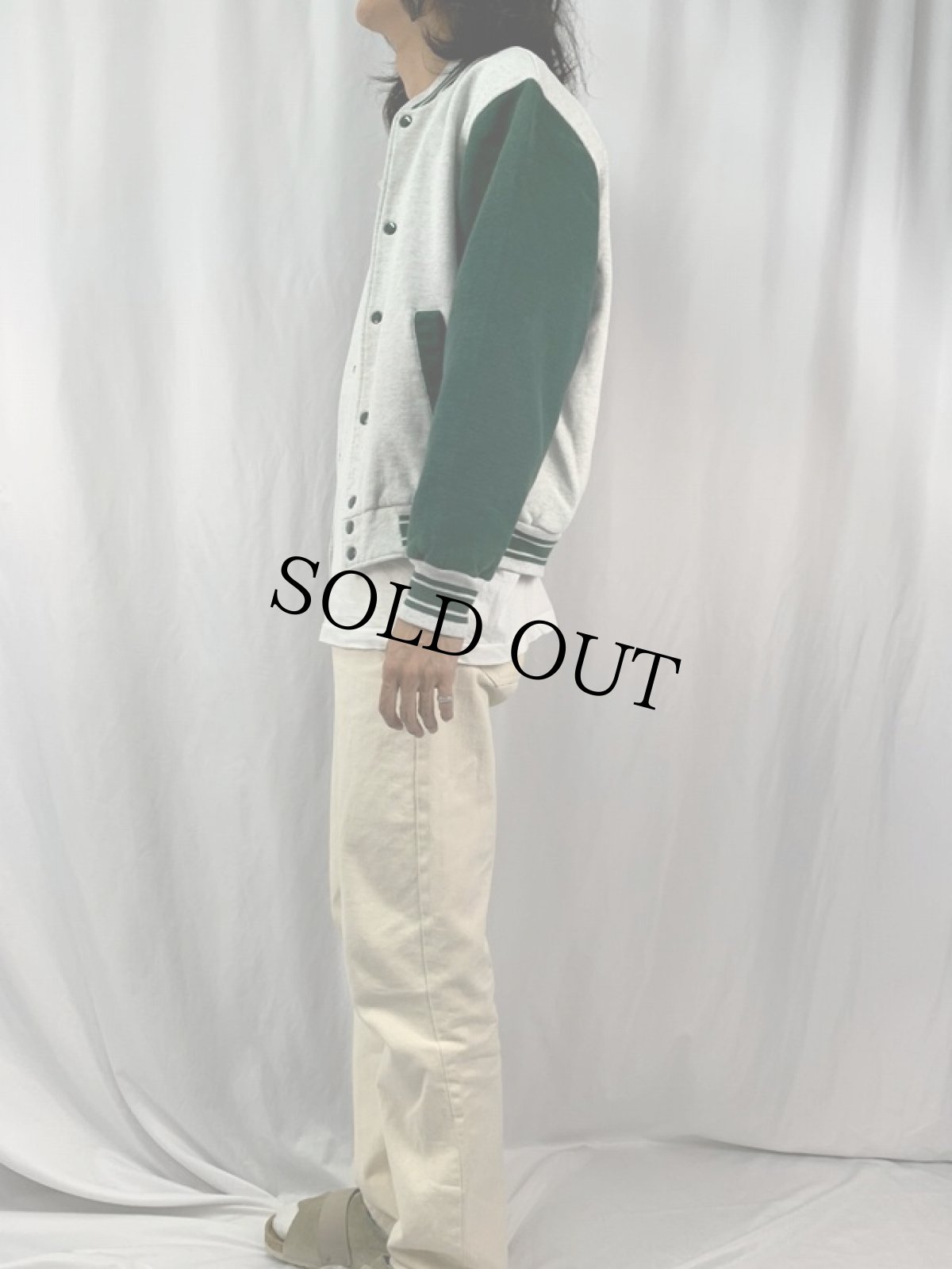 画像3: FRUIT OF THE LOOM スウェットスタジャン L (3)