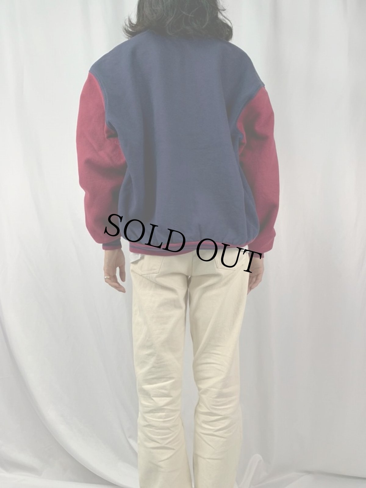 画像4: FRUIT OF THE LOOM "SeaKruz" 刺繍スウェットスタジャン XL (4)