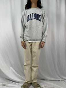 画像2: 90's Champion REVERSE WEAVE USA製 "ILLINOIS" XL (2)