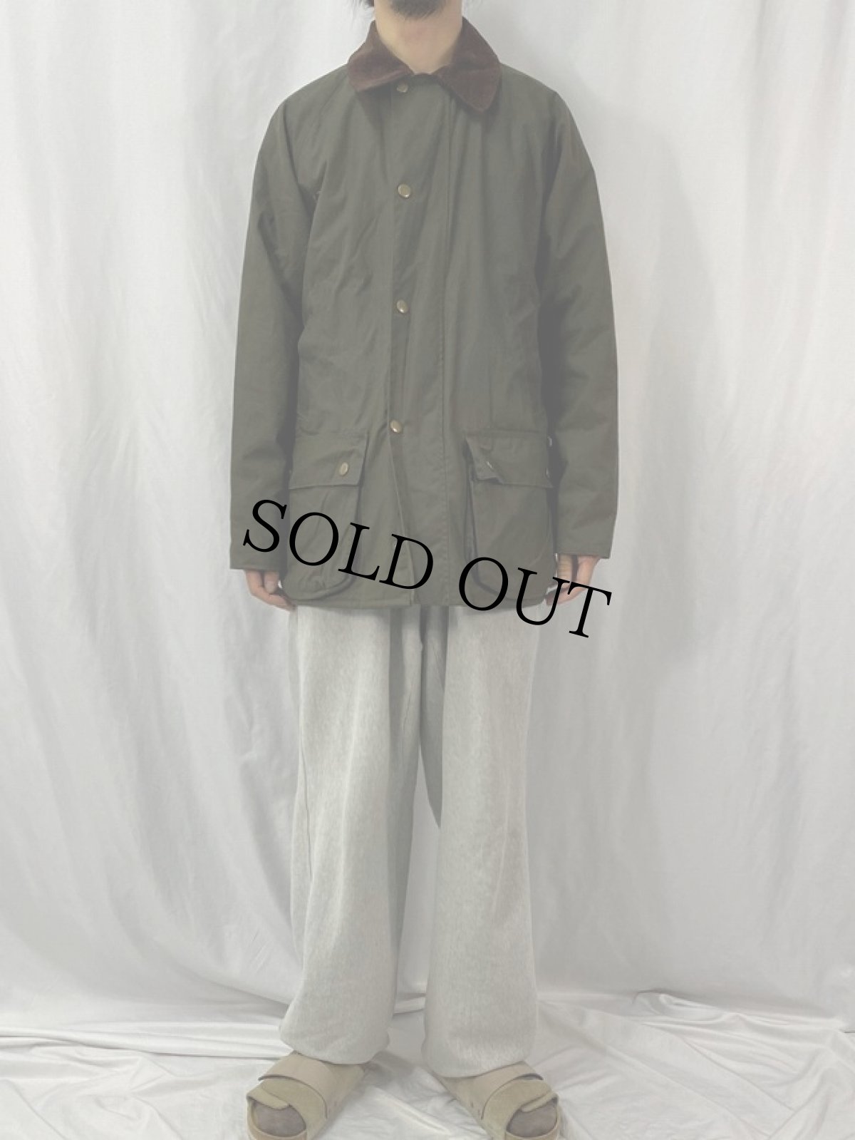 画像2: MARKS&SPENCER オイルドジャケット M (2)