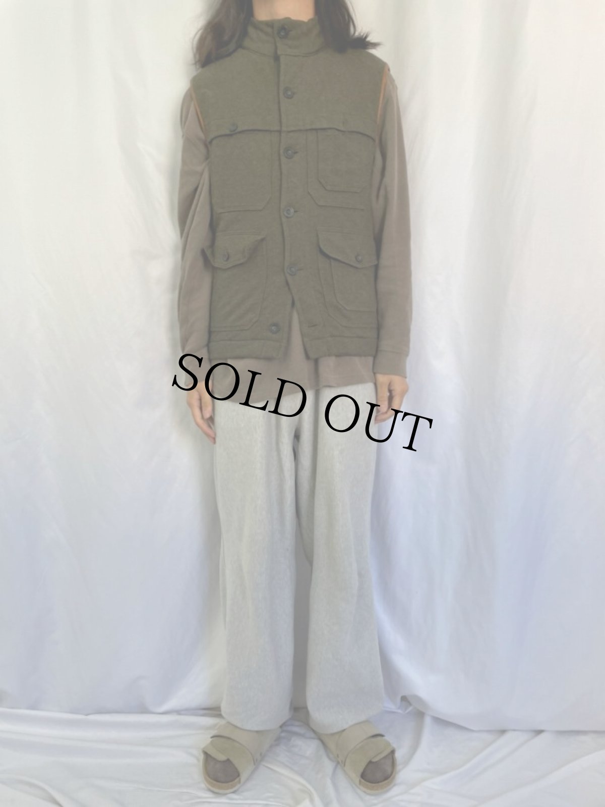 画像2: 90's POLO Ralph Lauren 中綿入り コットンベスト S (2)