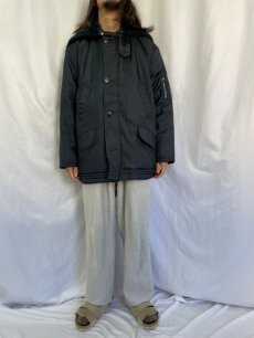 画像2: Flight Jacket チンスト付き ナイロンフライトジャケット L (2)