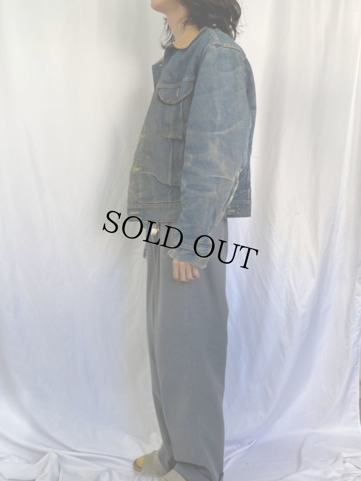 画像3: 70's Lee "STORM RIDER" USA製 ブランケットライナー デニムジャケット (3)