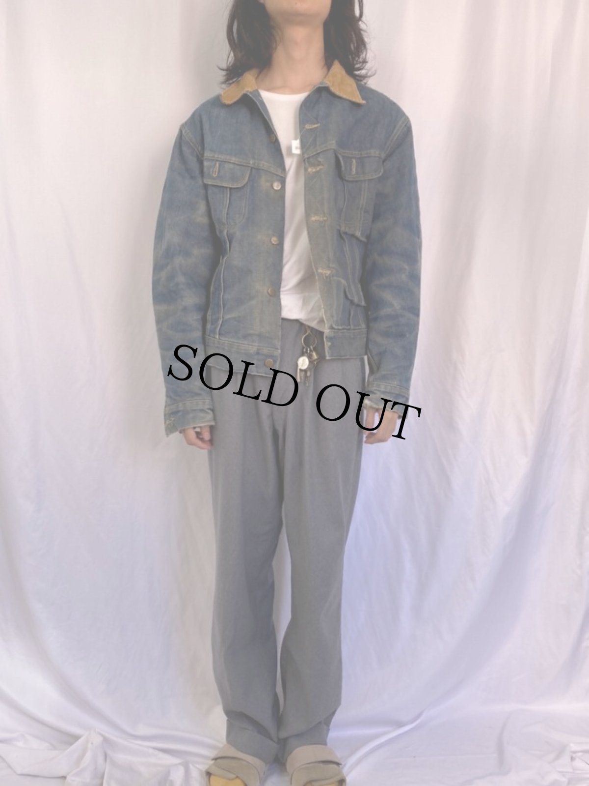 画像2: 70's Lee "STORM RIDER" USA製 ブランケットライナー デニムジャケット (2)