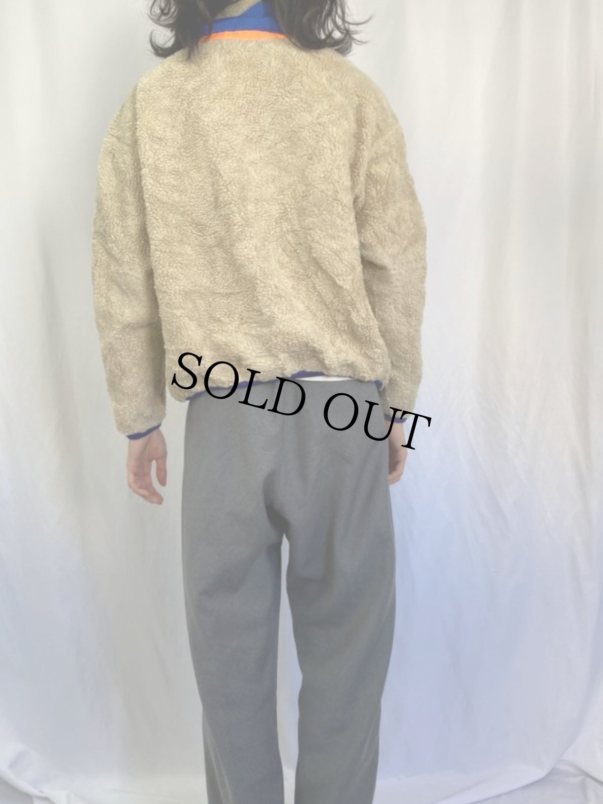 画像4: POLO Ralph Lauren ボアフリースジャケット S (4)