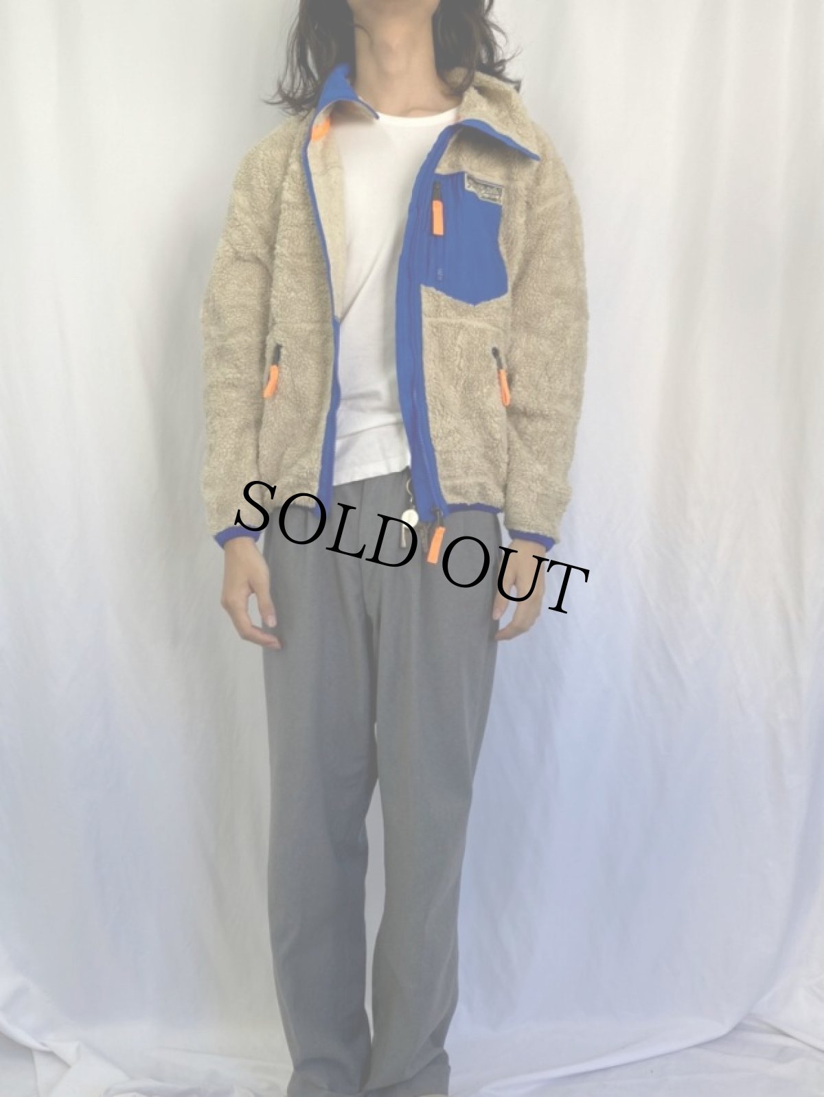 画像2: POLO Ralph Lauren ボアフリースジャケット S (2)