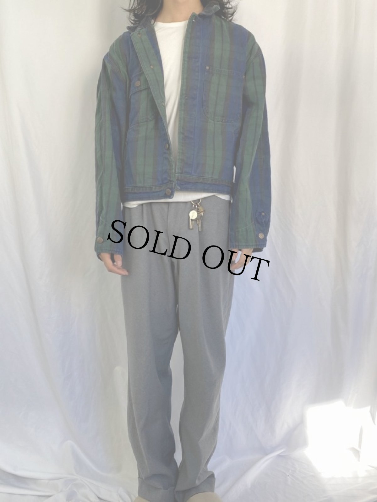 画像2: 90's POLO Ralph Lauren USA製 チェック柄 ダックジャケット L (2)