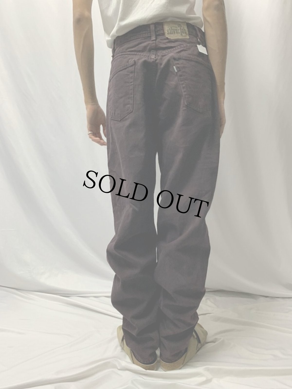 画像4: 90's Levi's SILVER TAB "BAGGY" カラーデニムパンツ W31 (4)