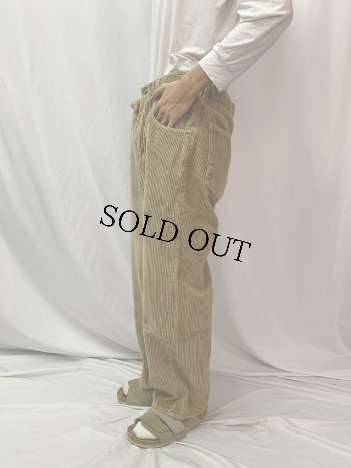 画像3: 90's Levi's SILVER TAB "STRAIGHT＋LOOSE" 太畝コーデュロイパンツ W34 (3)