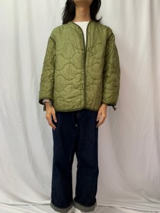 画像2: 80's U.S.ARMY キルティングライナージャケット LARGE (2)