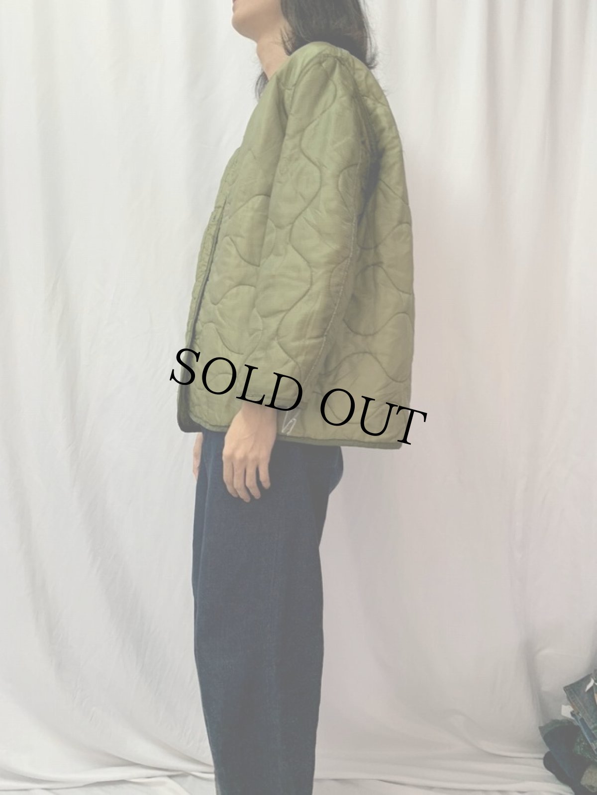 画像3: 80's U.S.ARMY キルティングライナージャケット LARGE (3)