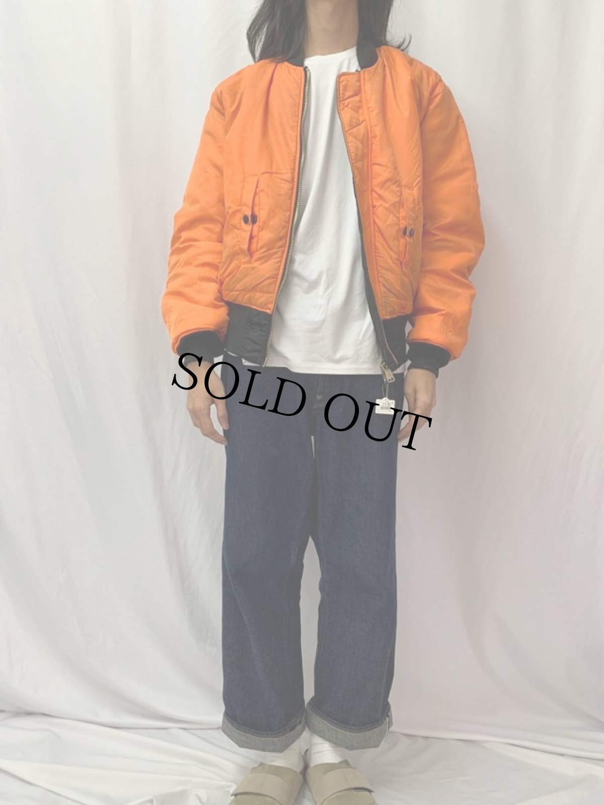 画像6: 民間品 ALPHA INDUSTRIES,INC. MA-1 フライトジャケット LARGE (6)