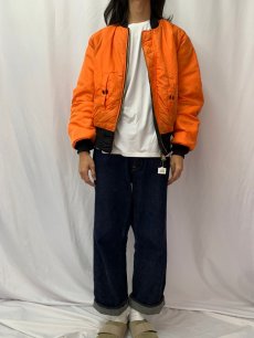 画像6: 民間品 ALPHA INDUSTRIES,INC. MA-1 フライトジャケット LARGE (6)