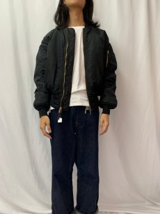 画像3: 民間品 ALPHA INDUSTRIES,INC. MA-1 フライトジャケット LARGE (3)