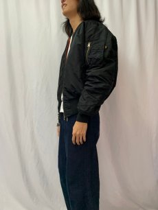 画像4: 民間品 ALPHA INDUSTRIES,INC. MA-1 フライトジャケット LARGE (4)