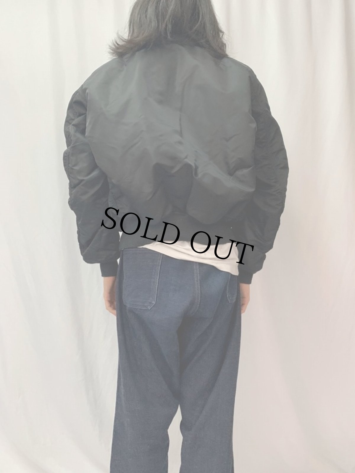 画像5: 民間品 ALPHA INDUSTRIES,INC. MA-1 フライトジャケット LARGE (5)