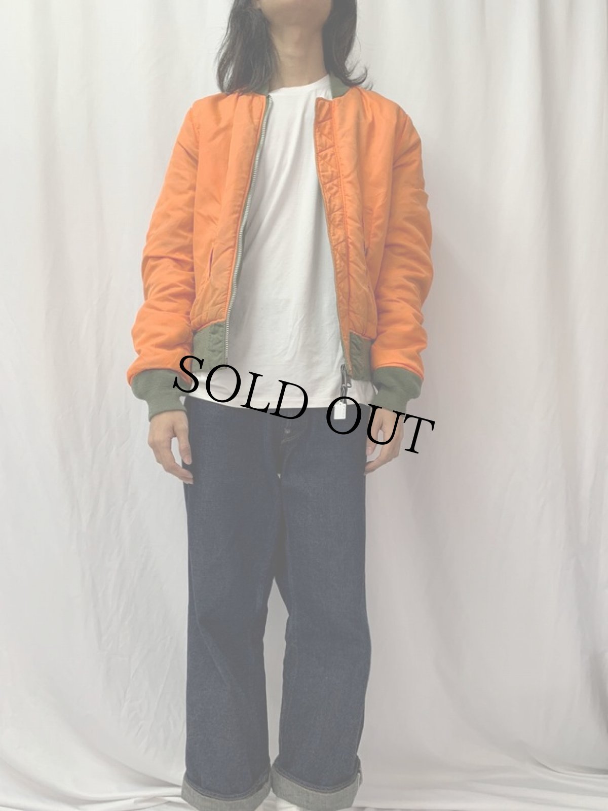 画像6: 民間品 ALPHA INDUSTRIES,INC. MA-1 フライトジャケット SMALL (6)