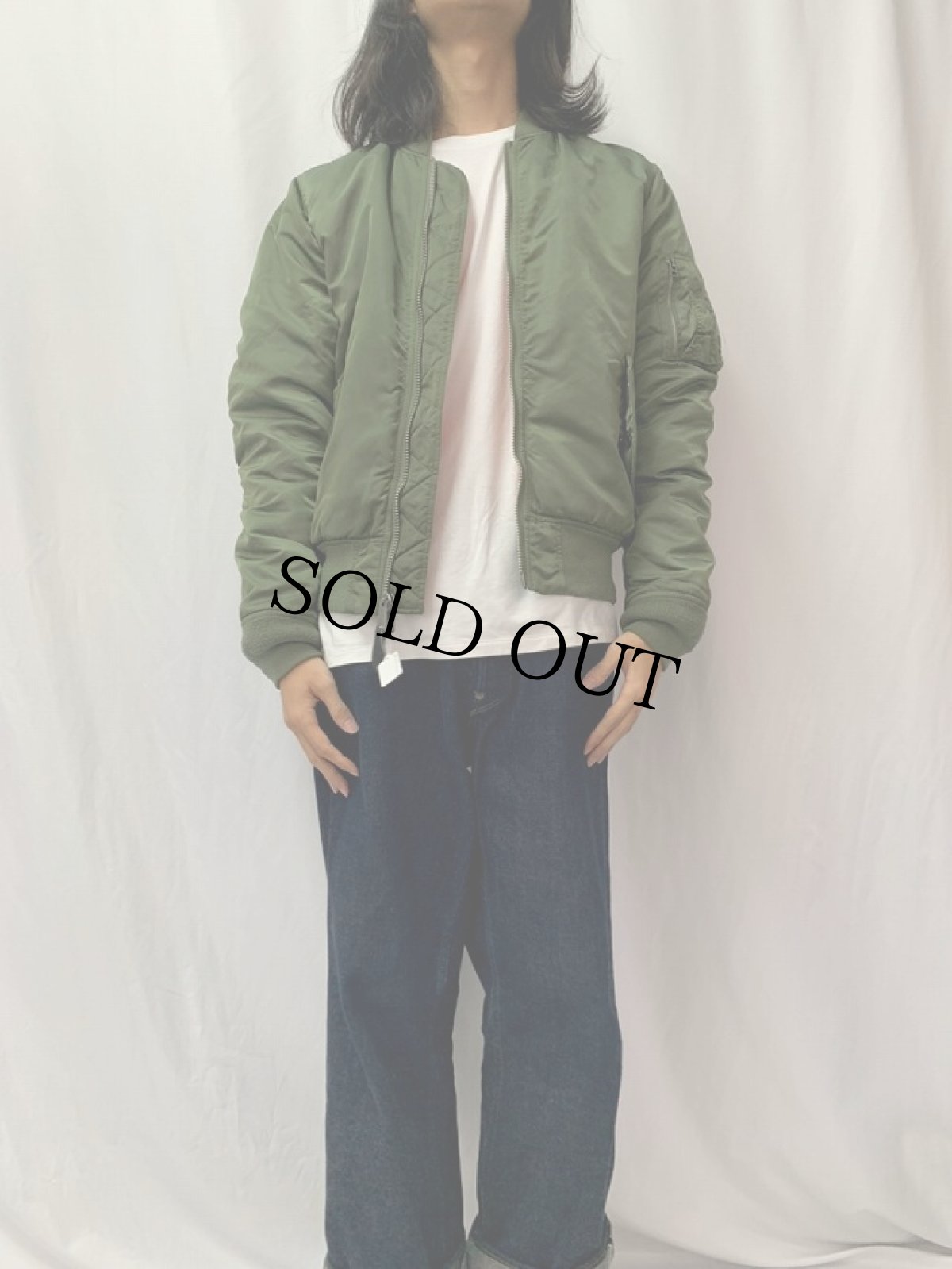 画像3: 民間品 ALPHA INDUSTRIES,INC. MA-1 フライトジャケット SMALL (3)