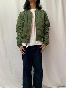 画像3: 民間品 ALPHA INDUSTRIES,INC. MA-1 フライトジャケット SMALL (3)