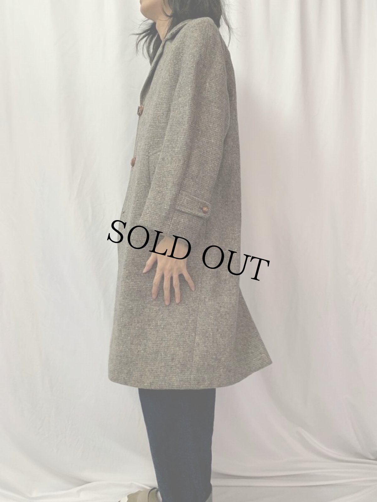 画像3: 80's Aquascutum CANADA製 ウールコート (3)