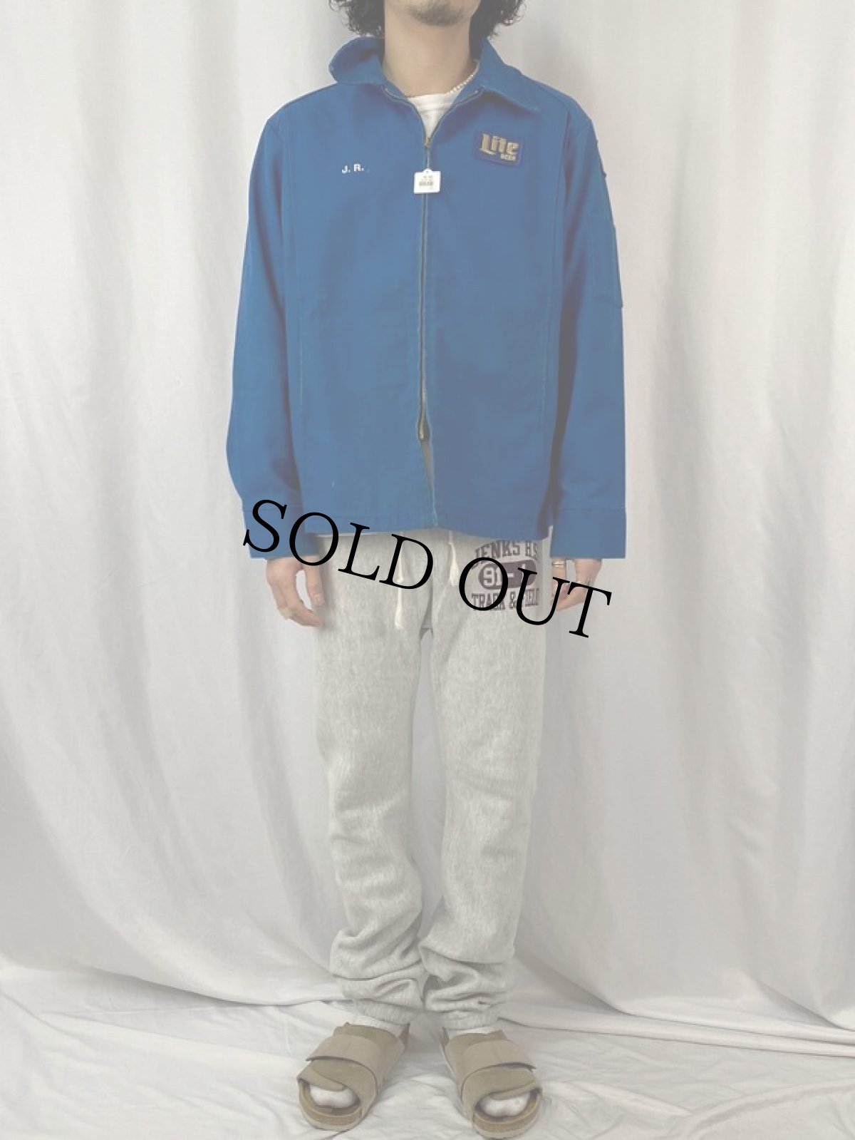 画像2: 60〜70's Unitag USA製 パッチ付き ワークジャケット (2)