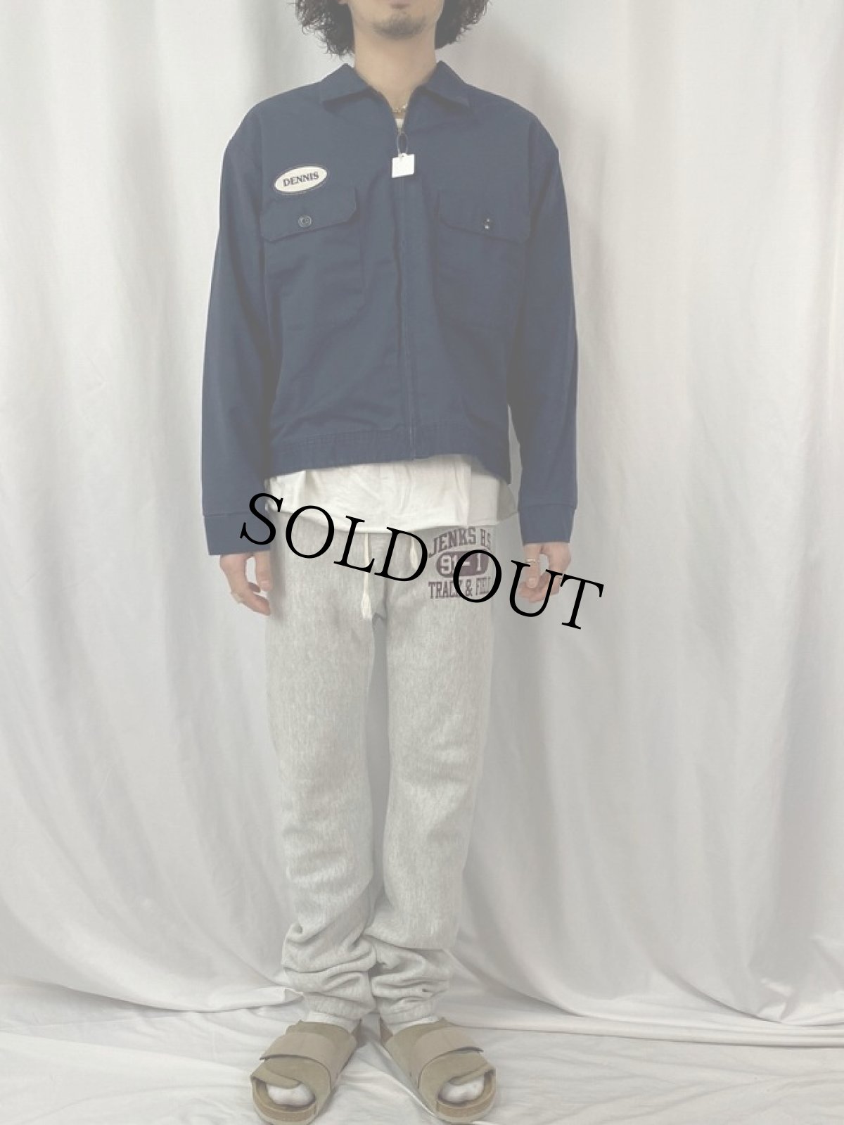 画像2: 60〜70's Work Wear Corporation USA製 "DENNIS" パッチ付きワークジャケット M (2)