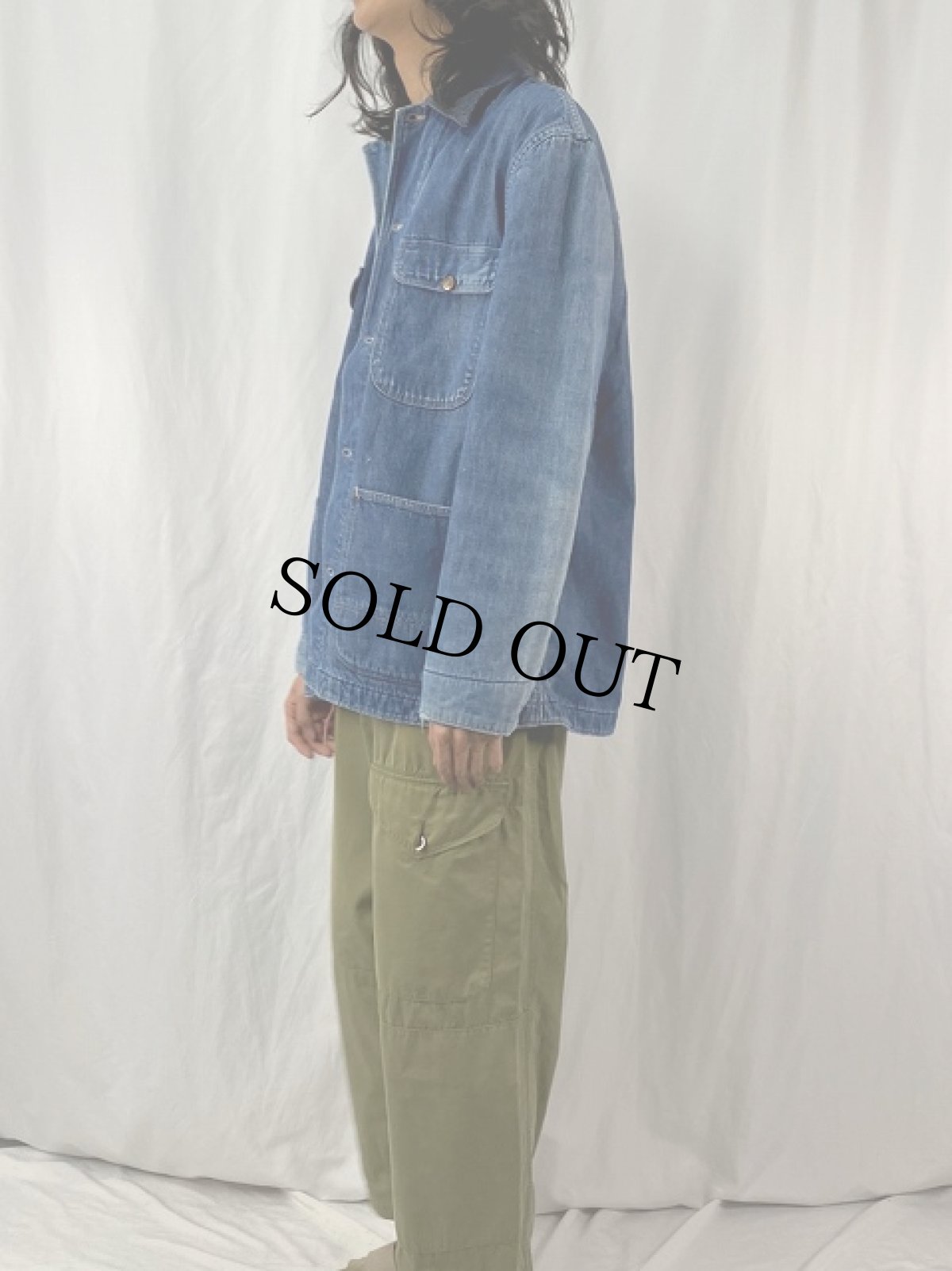 画像3: 60〜70's BIGMAC 襟コーズ デニムカバーオール (3)