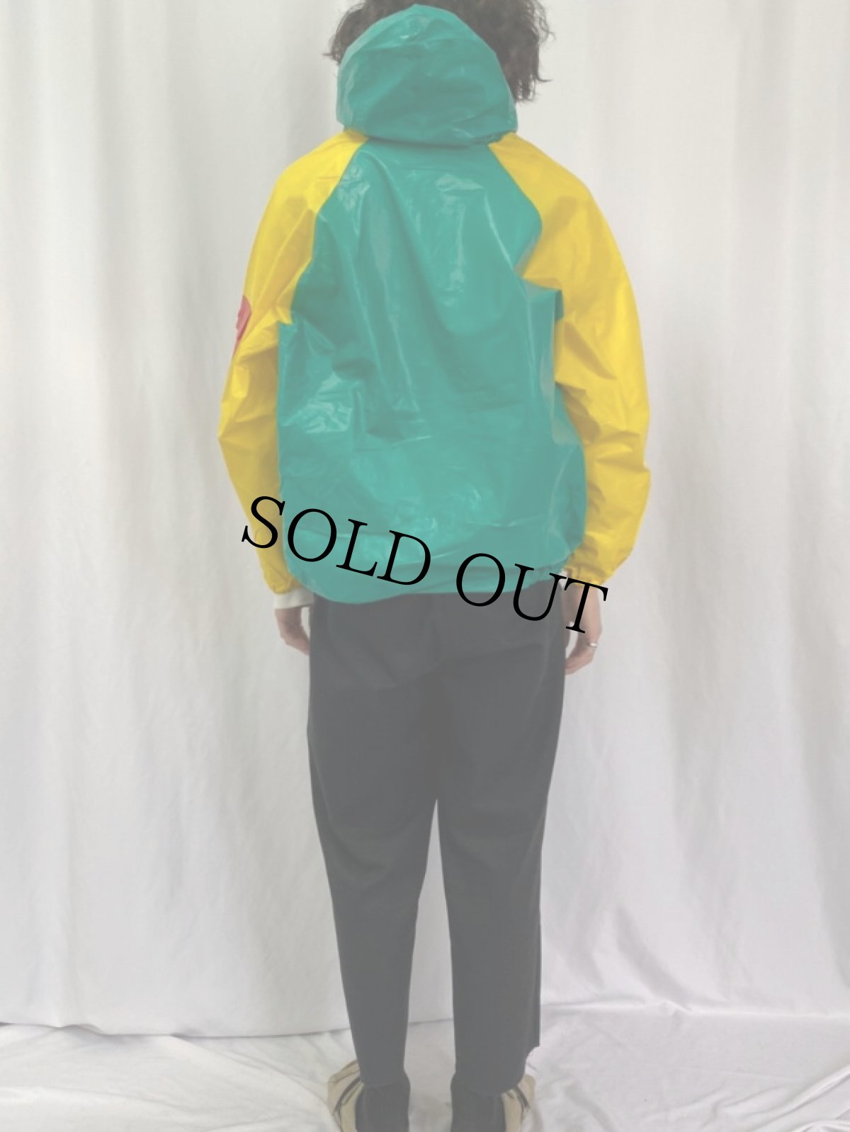 画像4: "REGATTA BERMUDA" 切り替えデザイン PVCレインパーカー S (4)