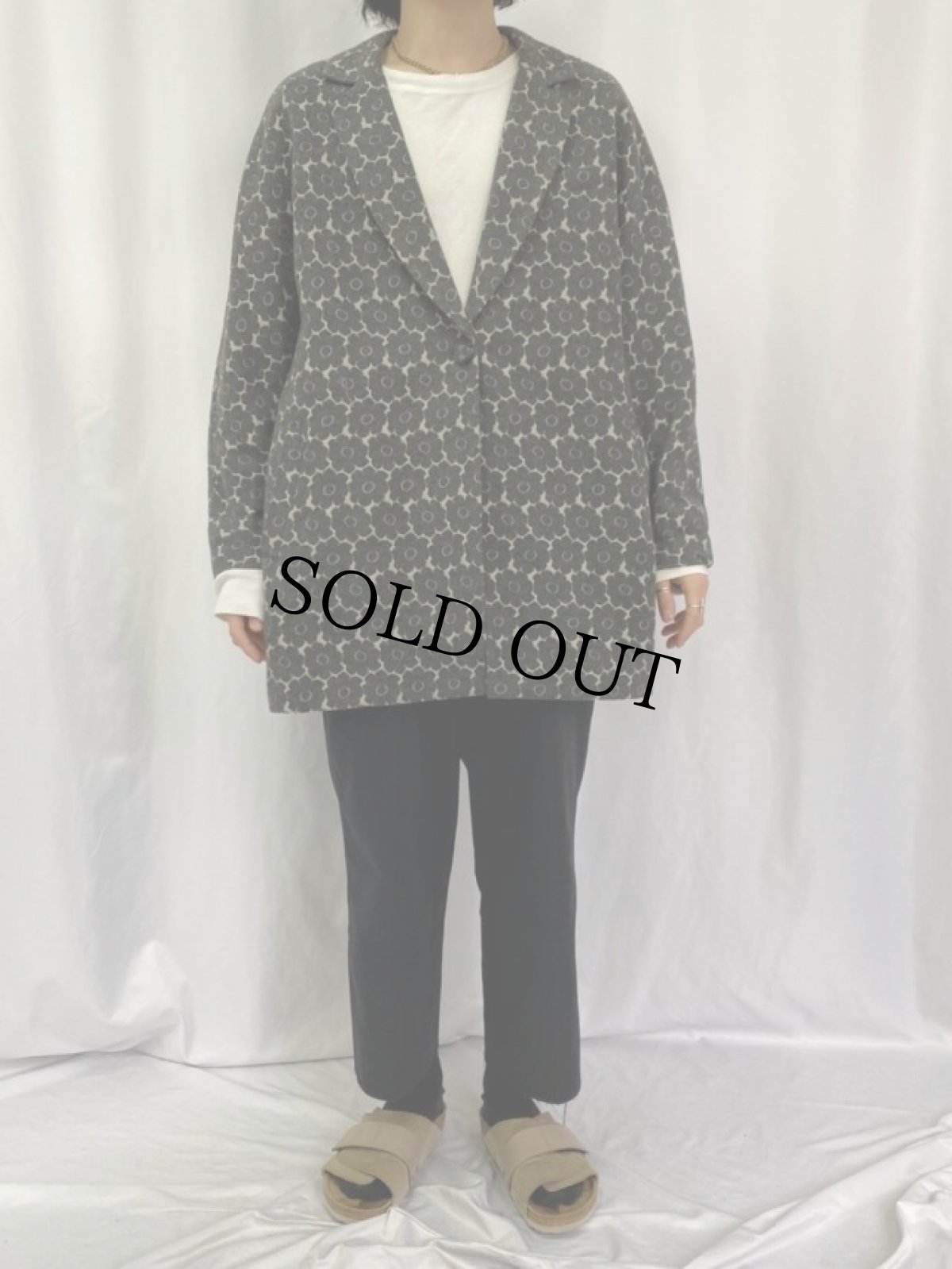 画像2: gharani strok 花柄 テーラードジャケット (2)