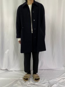 画像2: 80's MARLO COLLECTION ステンカラーコート BLACK (2)