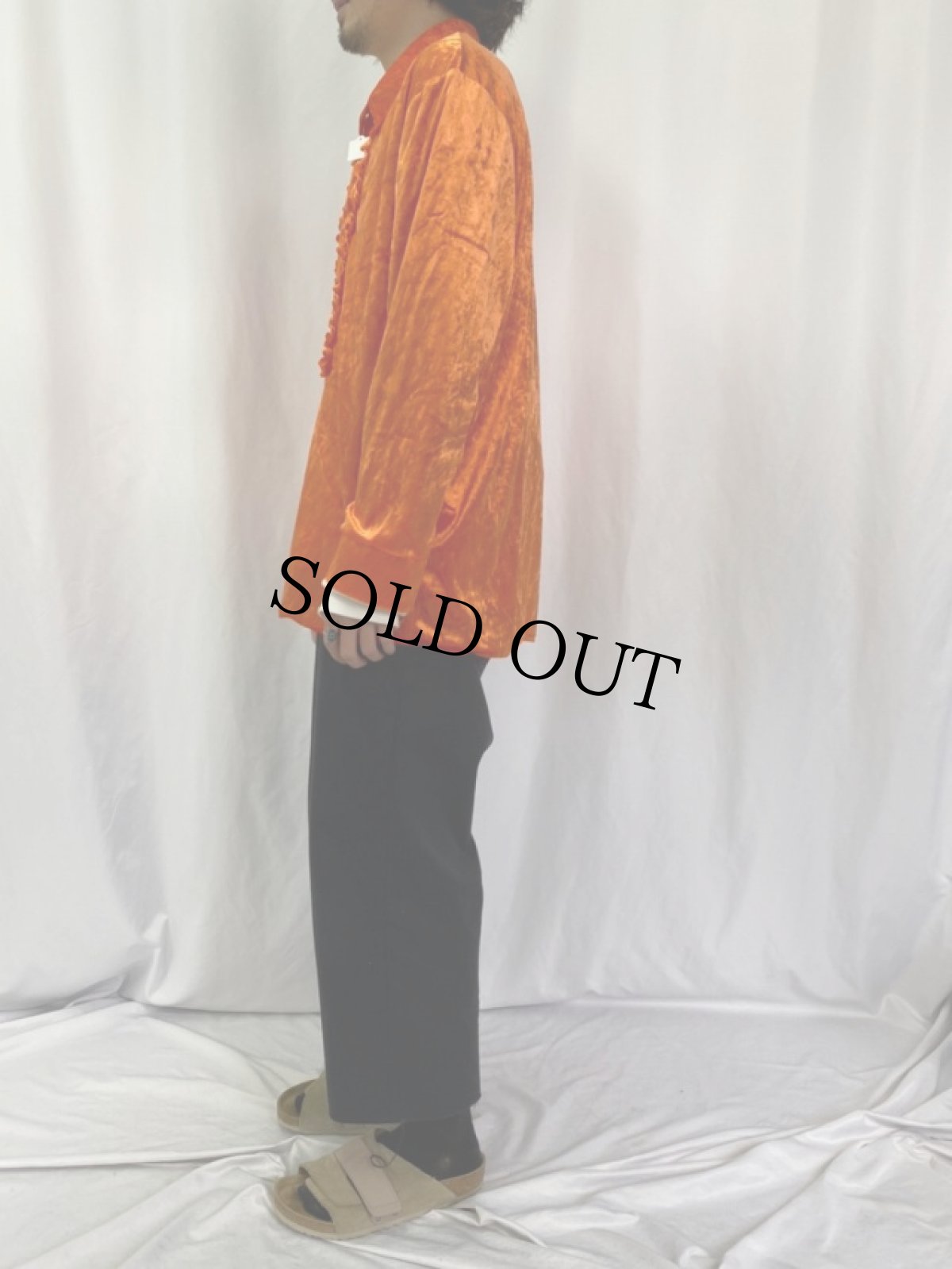 画像3: RUBIE'S ベロアドレスシャツ M (3)