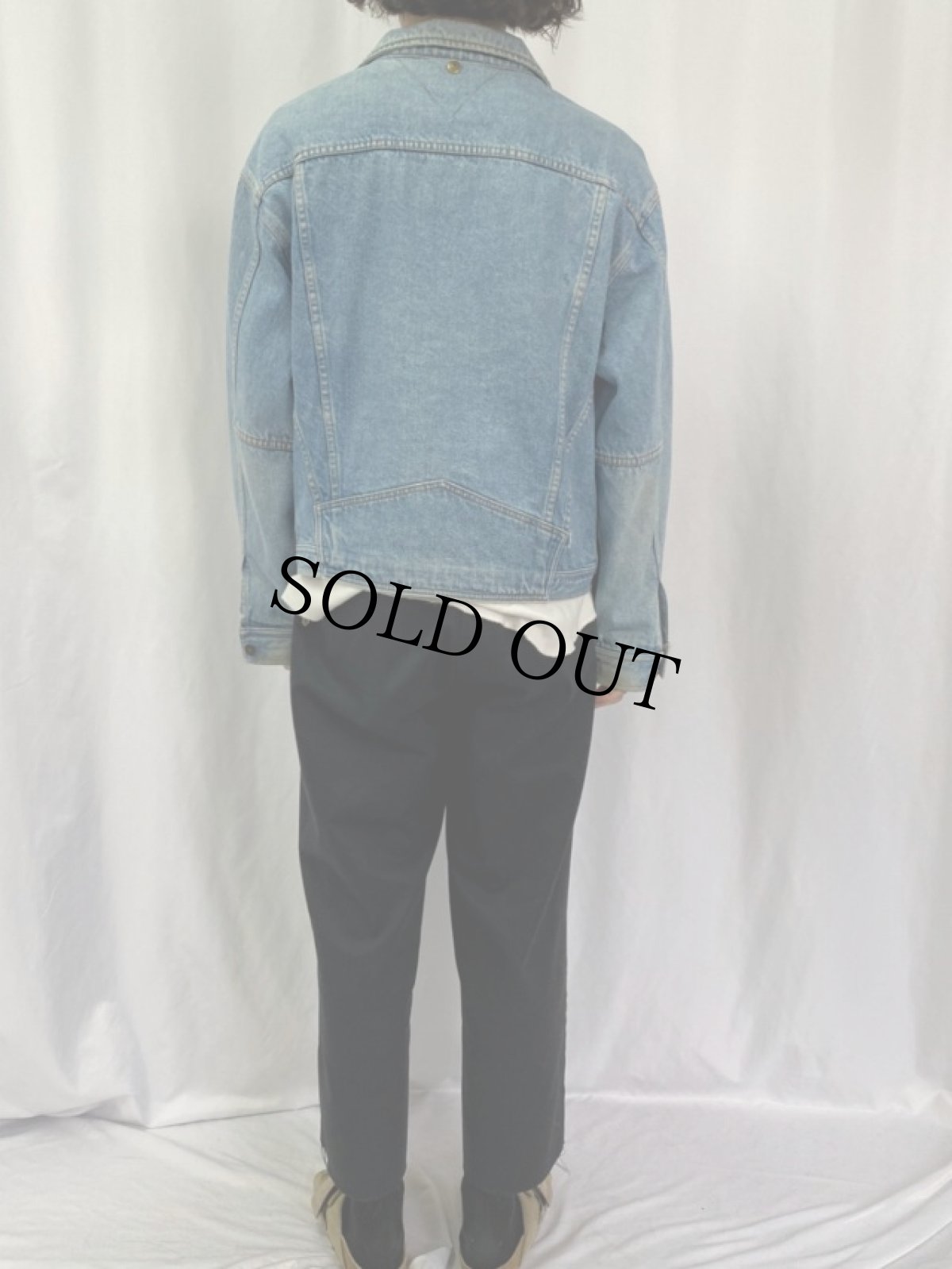 画像4: 90's TOMMY HILFIGER デニムジャケット M (4)