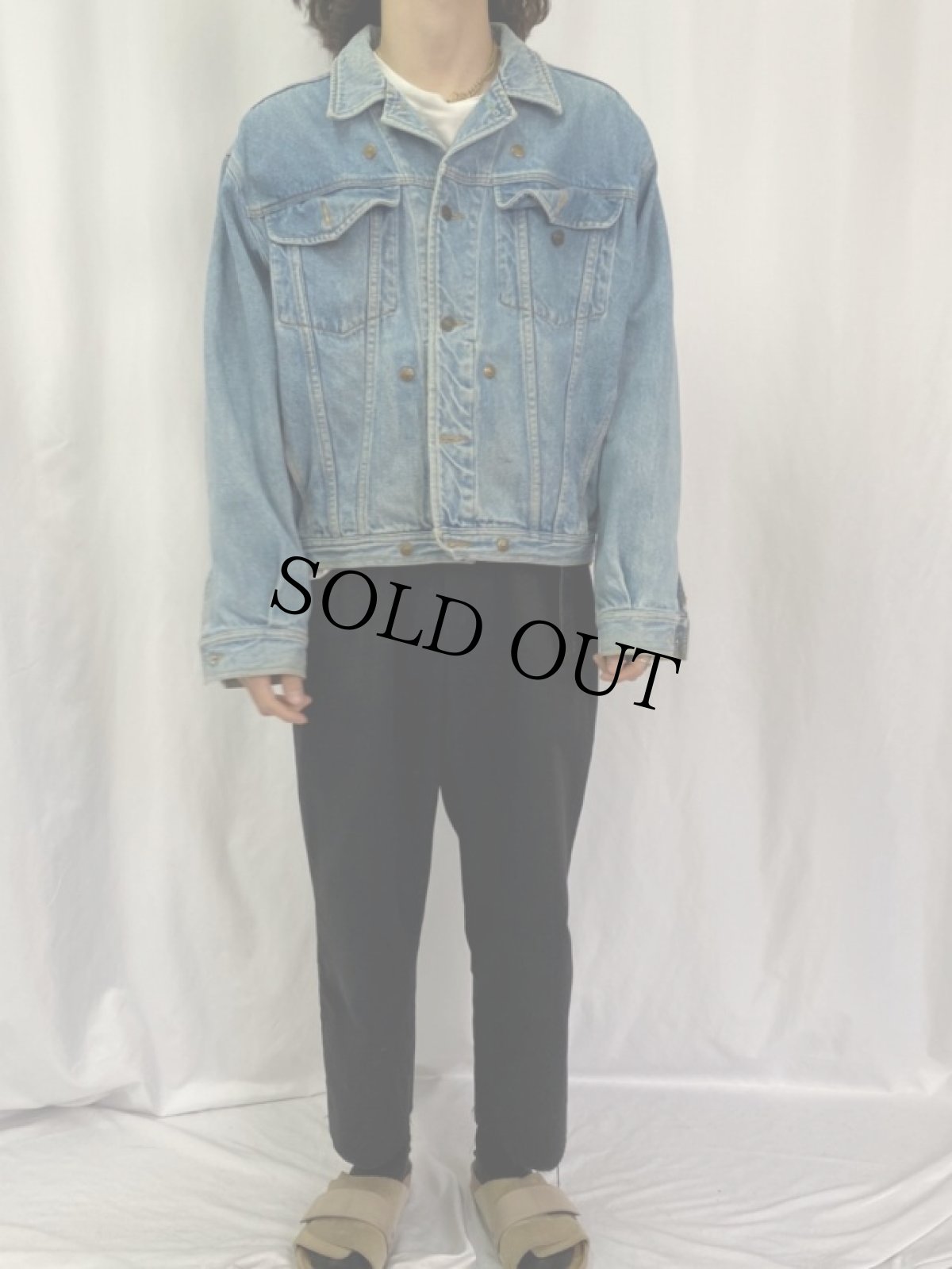 画像2: 90's TOMMY HILFIGER デニムジャケット M (2)