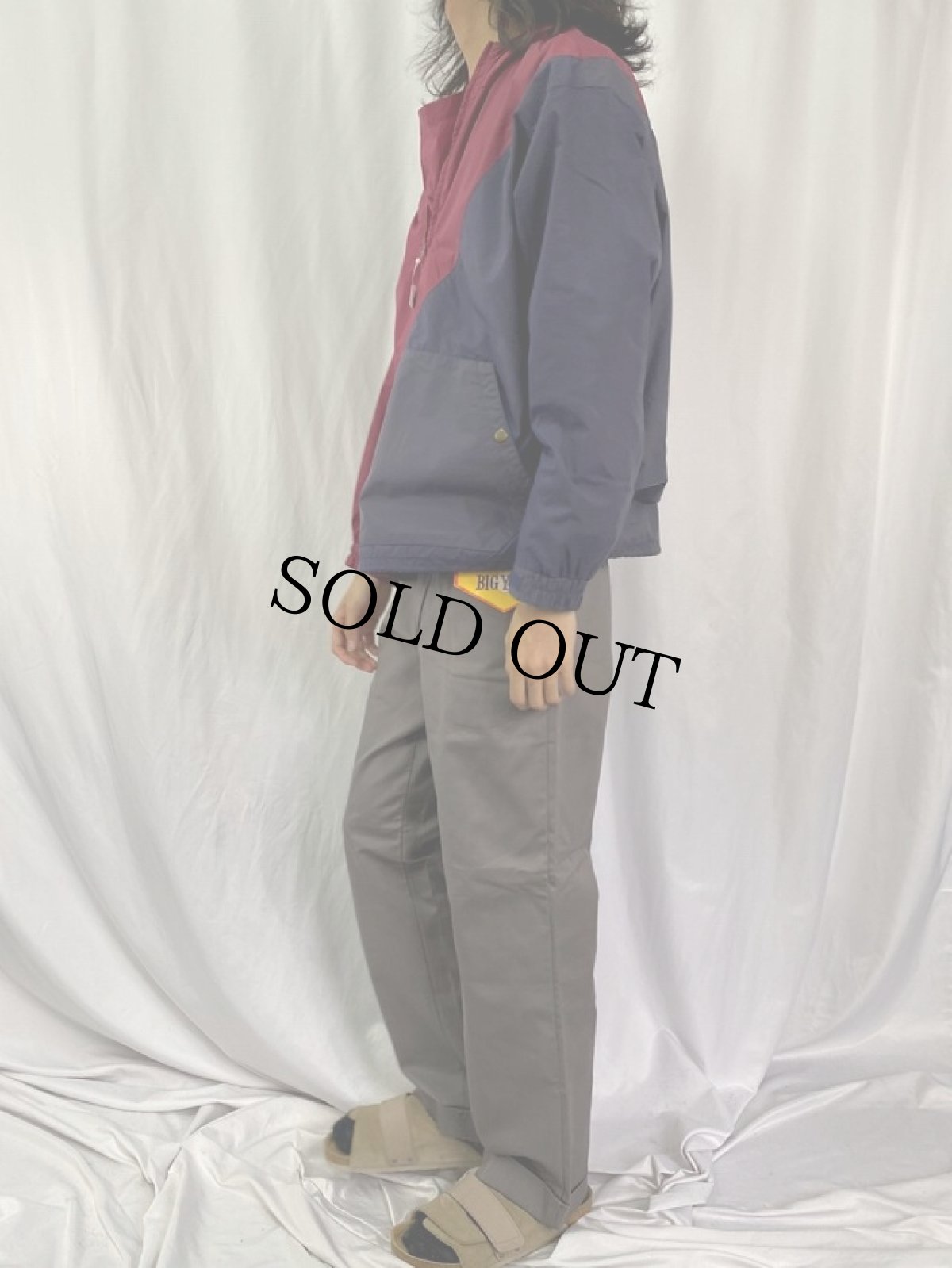 画像3: 90's〜 GAP ツートーン切り替え ナイロンパーカー S (3)