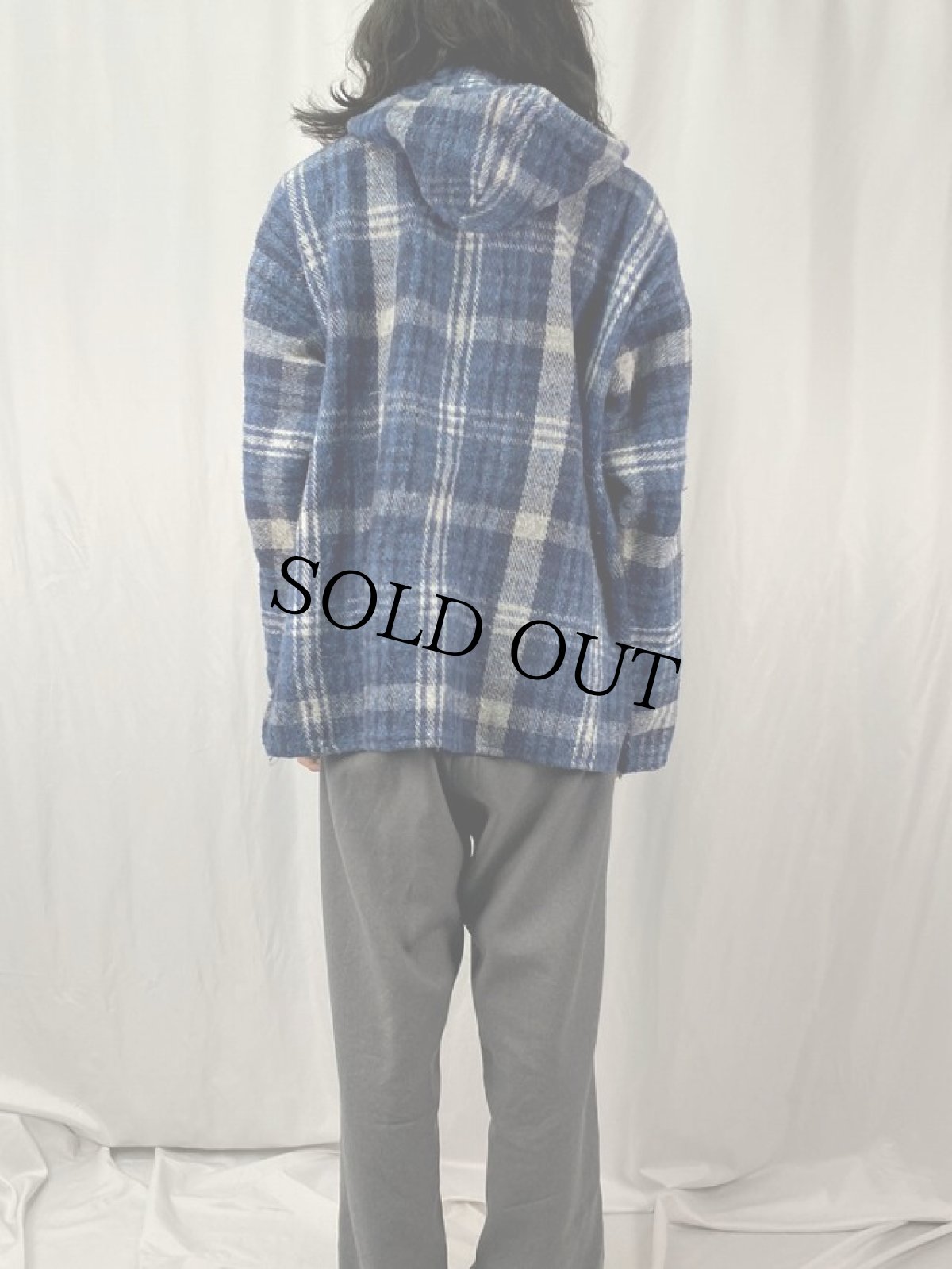 画像4: SOUTHERN EXPOSURE チェック柄 プルオーバーパーカー L (4)