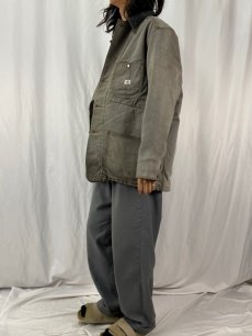 画像3: 90's Calvin Klein USA製 ブランケットライナー デニムハンティングジャケット L (3)