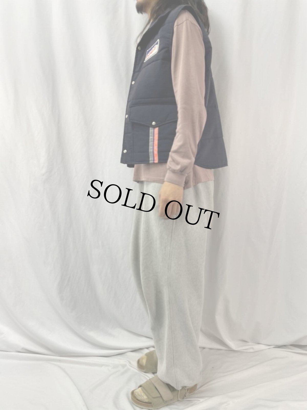 画像3: "FEDERAL EXPRESS" ワッペン付き ナイロンベスト M (3)