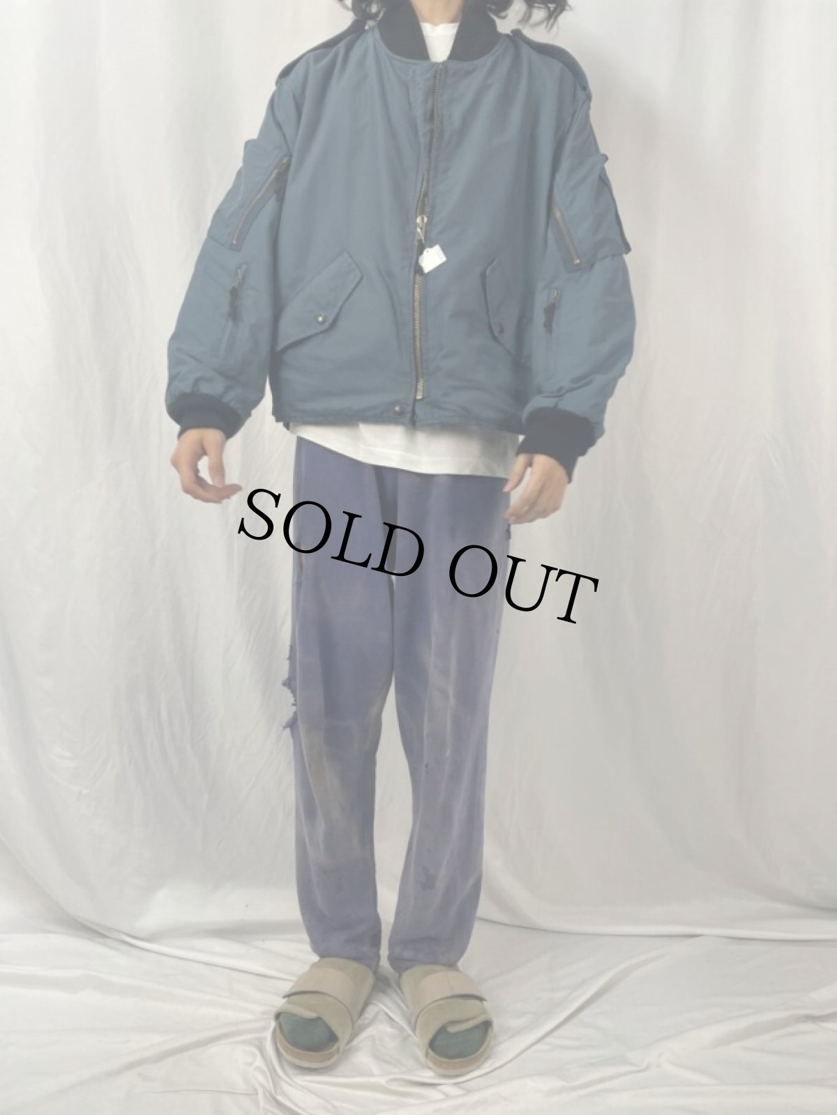 画像2: 90's ROYAL CANADIAN AIR FORCE フライトジャケット (2)