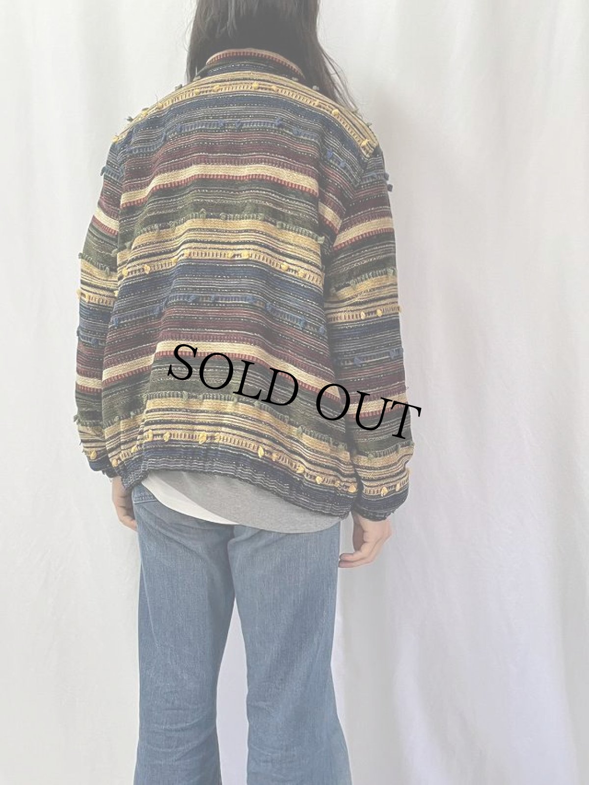 画像4: ALFRED DUNNER 3Dデザイン 柄織り ジップジャケット (4)