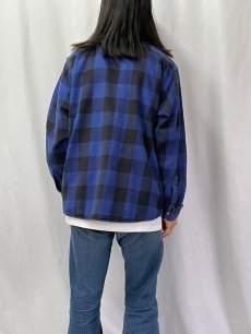 画像4: 90's FIVE BROTHER チェック柄 ヘビーネルシャツ XL (4)