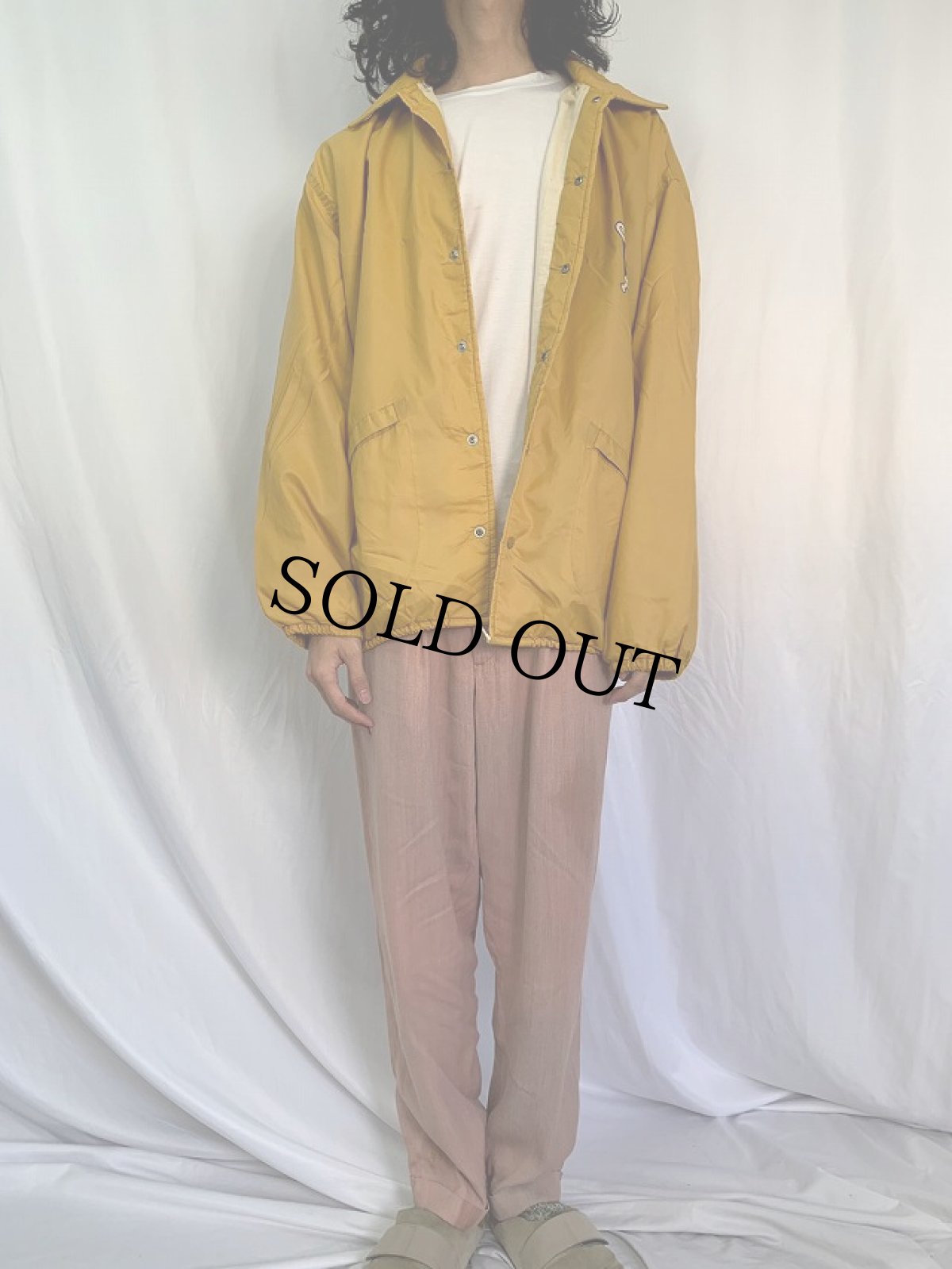 画像2: 70's Pla-Jac USA製 "DEE WEYER" ワッペン付き コーチジャケット XL (2)