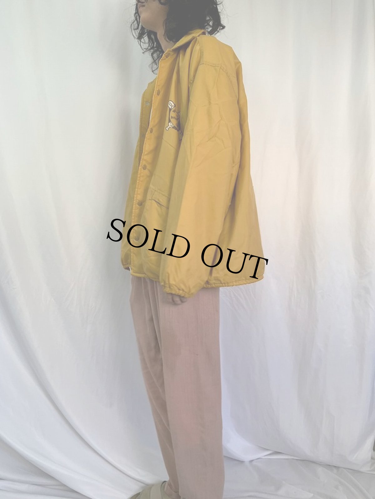 画像3: 70's Pla-Jac USA製 "DEE WEYER" ワッペン付き コーチジャケット XL (3)