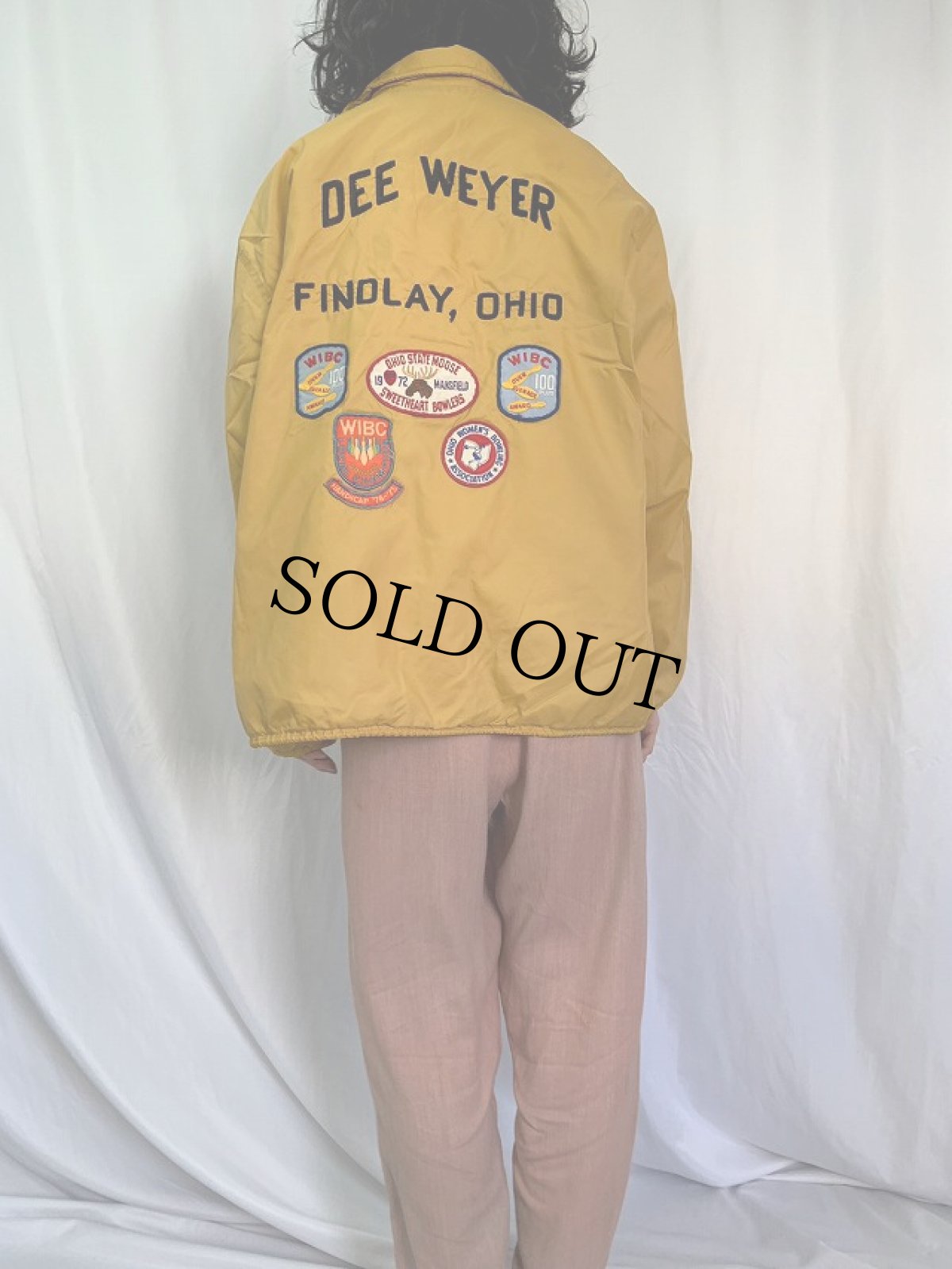 画像4: 70's Pla-Jac USA製 "DEE WEYER" ワッペン付き コーチジャケット XL (4)