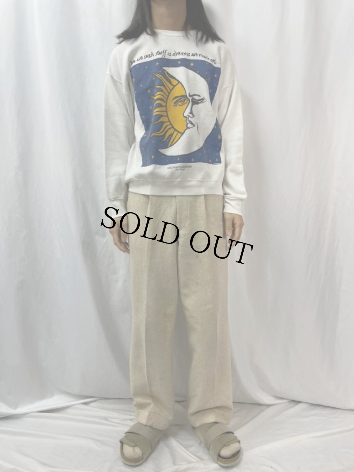 画像2: 90's Shakespeare Fesival 天体プリントスウェット L (2)