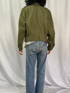 画像4: 50's BRITISH ARMY グリーンデニム BATTLEDRESS JACKET 7 (4)