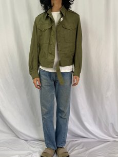 画像2: 50's BRITISH ARMY グリーンデニム BATTLEDRESS JACKET 7 (2)