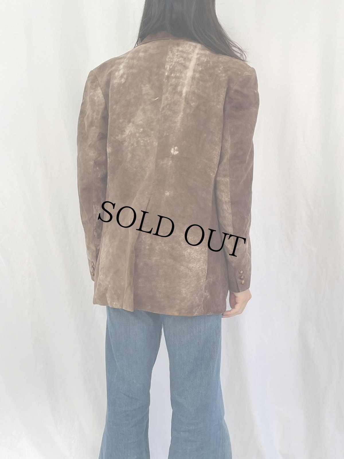 画像4: スエードレザー テーラードジャケット (4)