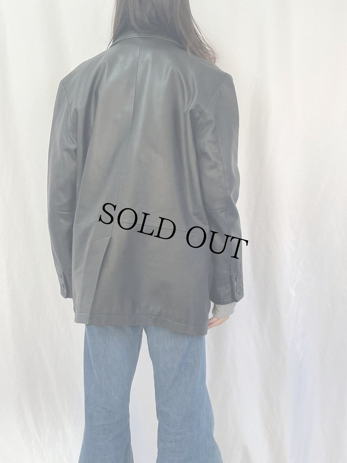 画像4: 80's〜 BOULEVARD CLUB レザーハーフコート L (4)